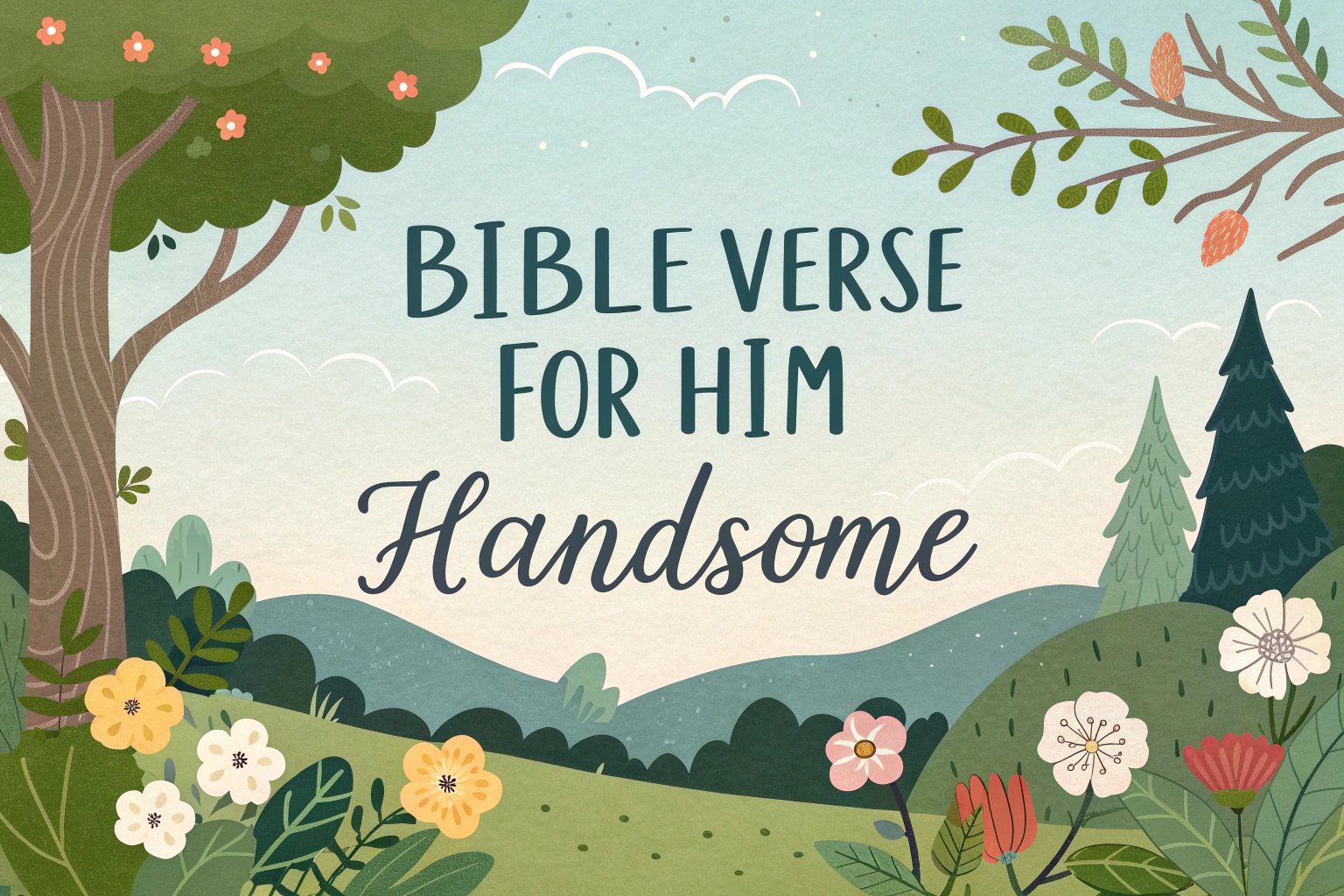 bible verse for him handsome