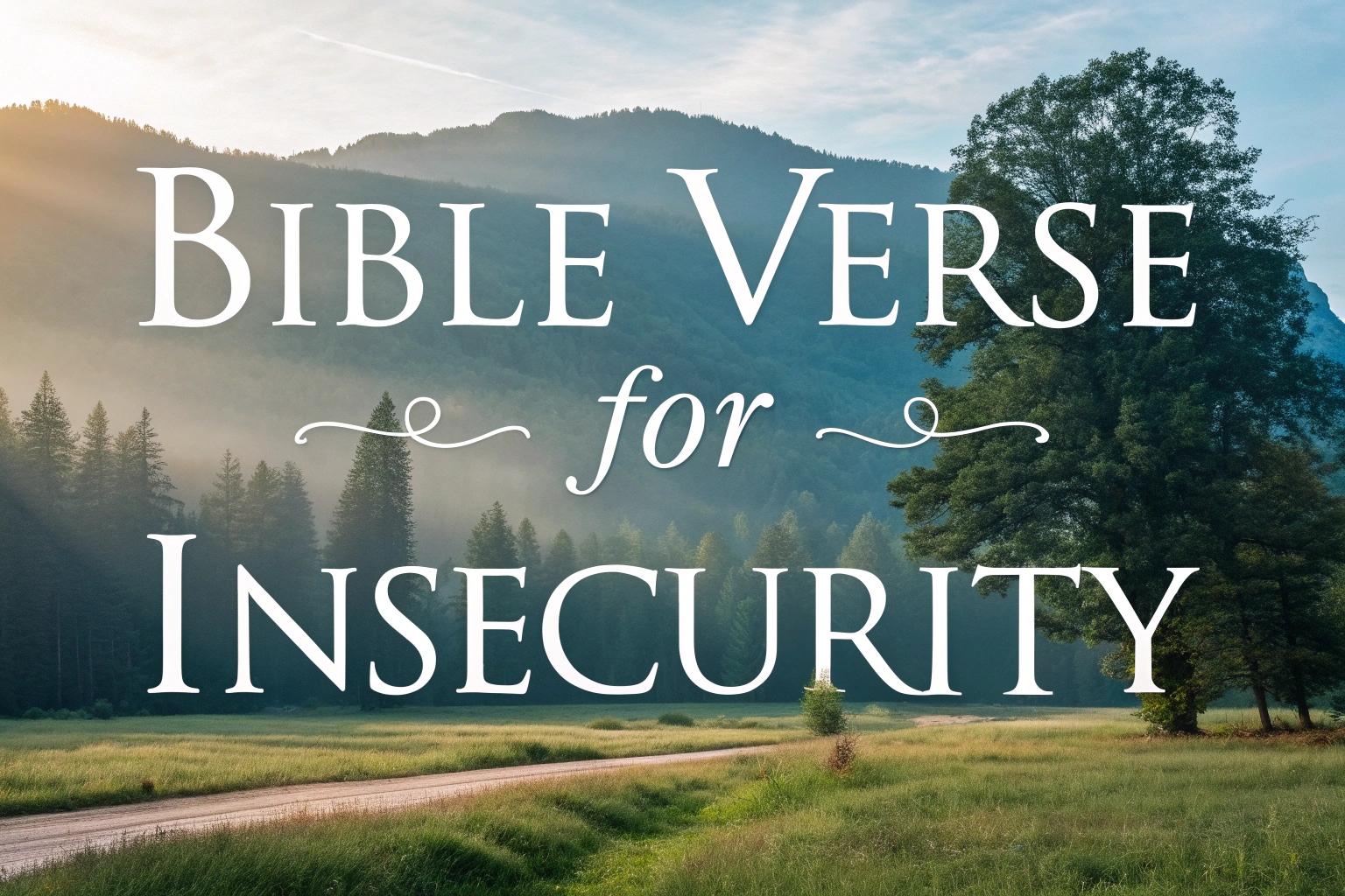 bible verse for insecurity
