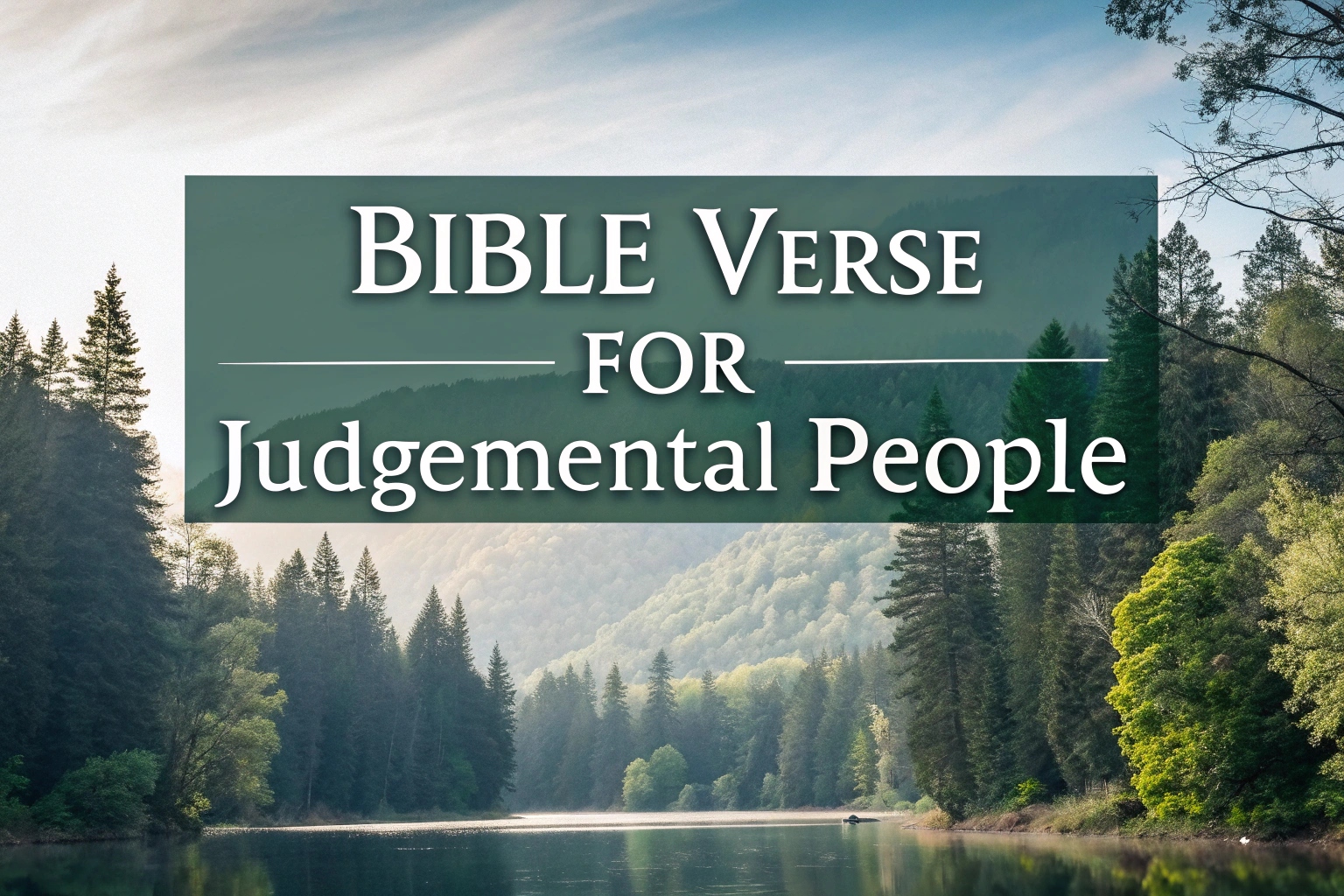 bible verse for judgemental people