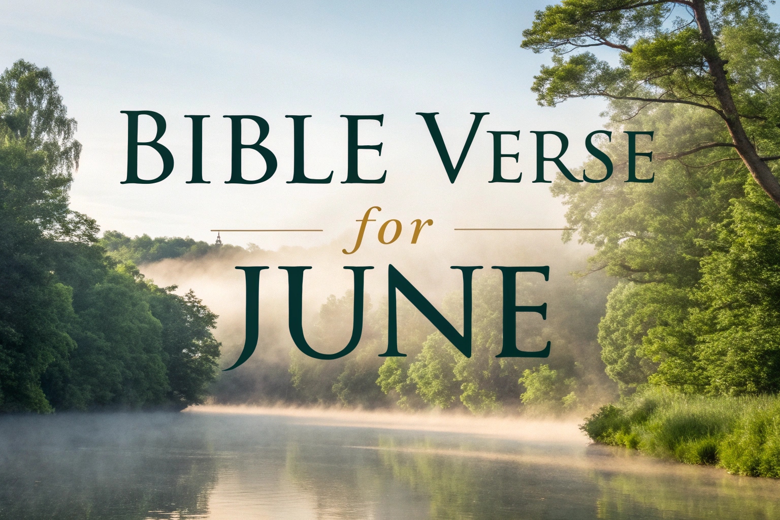 bible verse for June