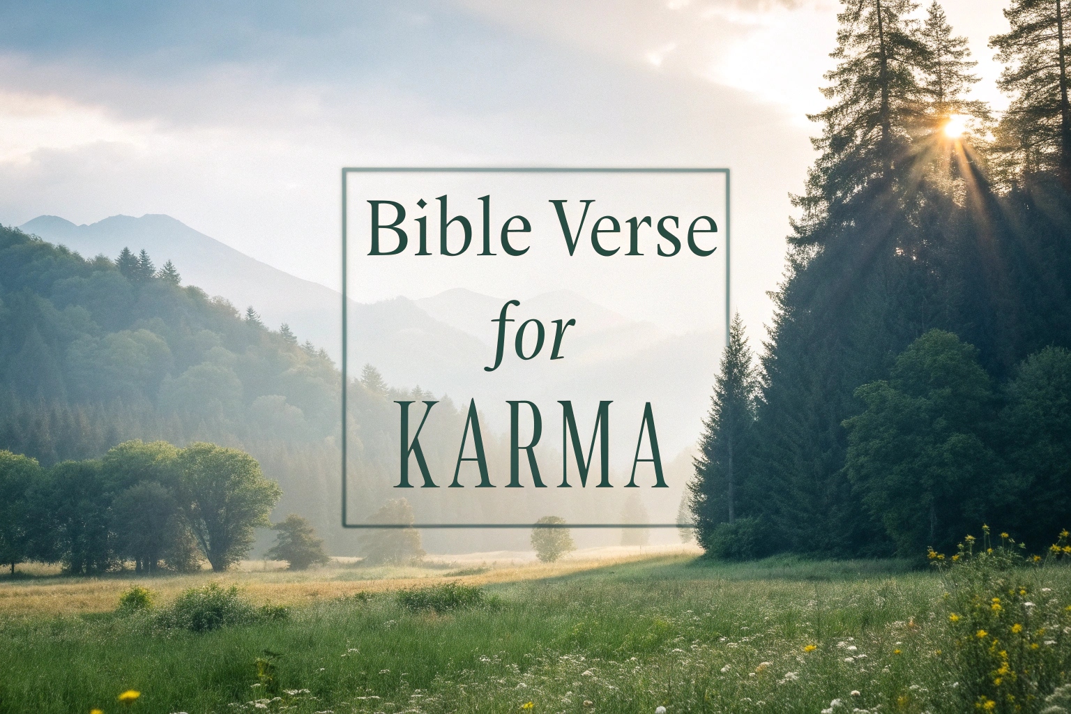 bible verse for karma