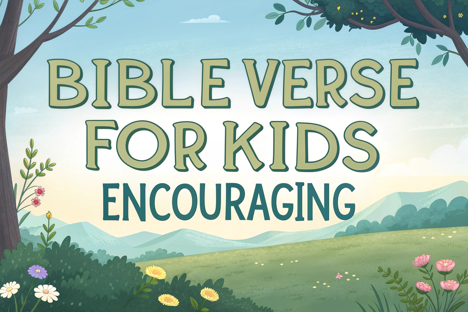 bible verse for kids encouraging