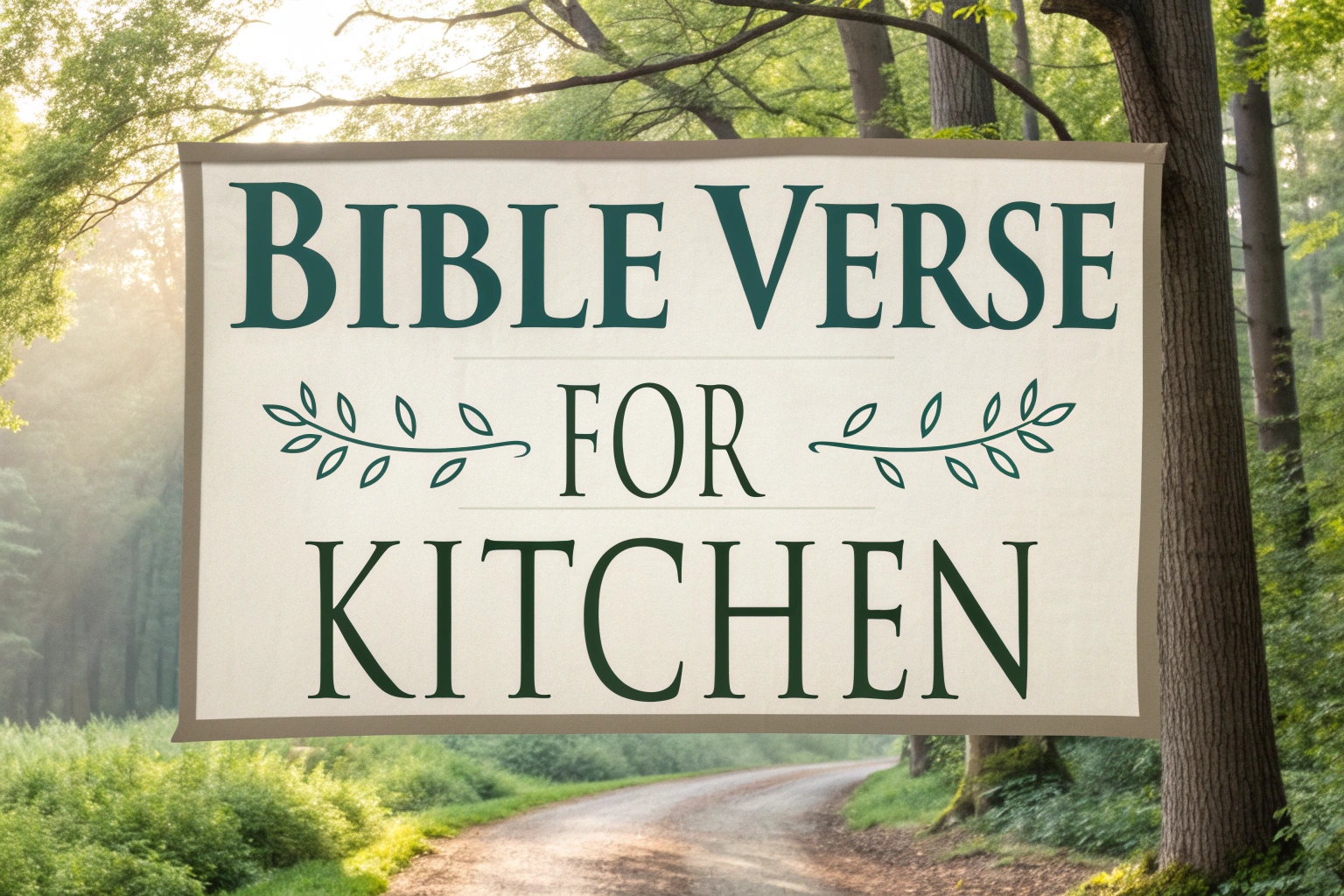 bible verse for kitchen