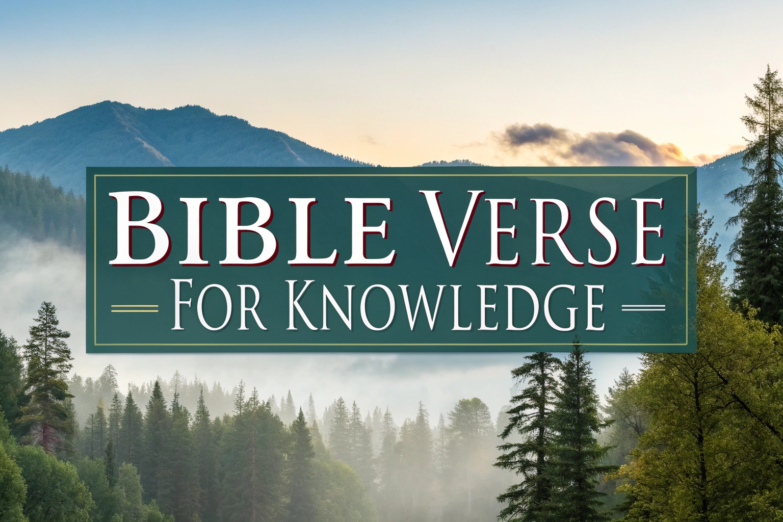 bible verse for knowledge