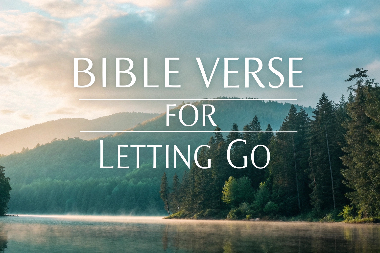 bible verse for letting go