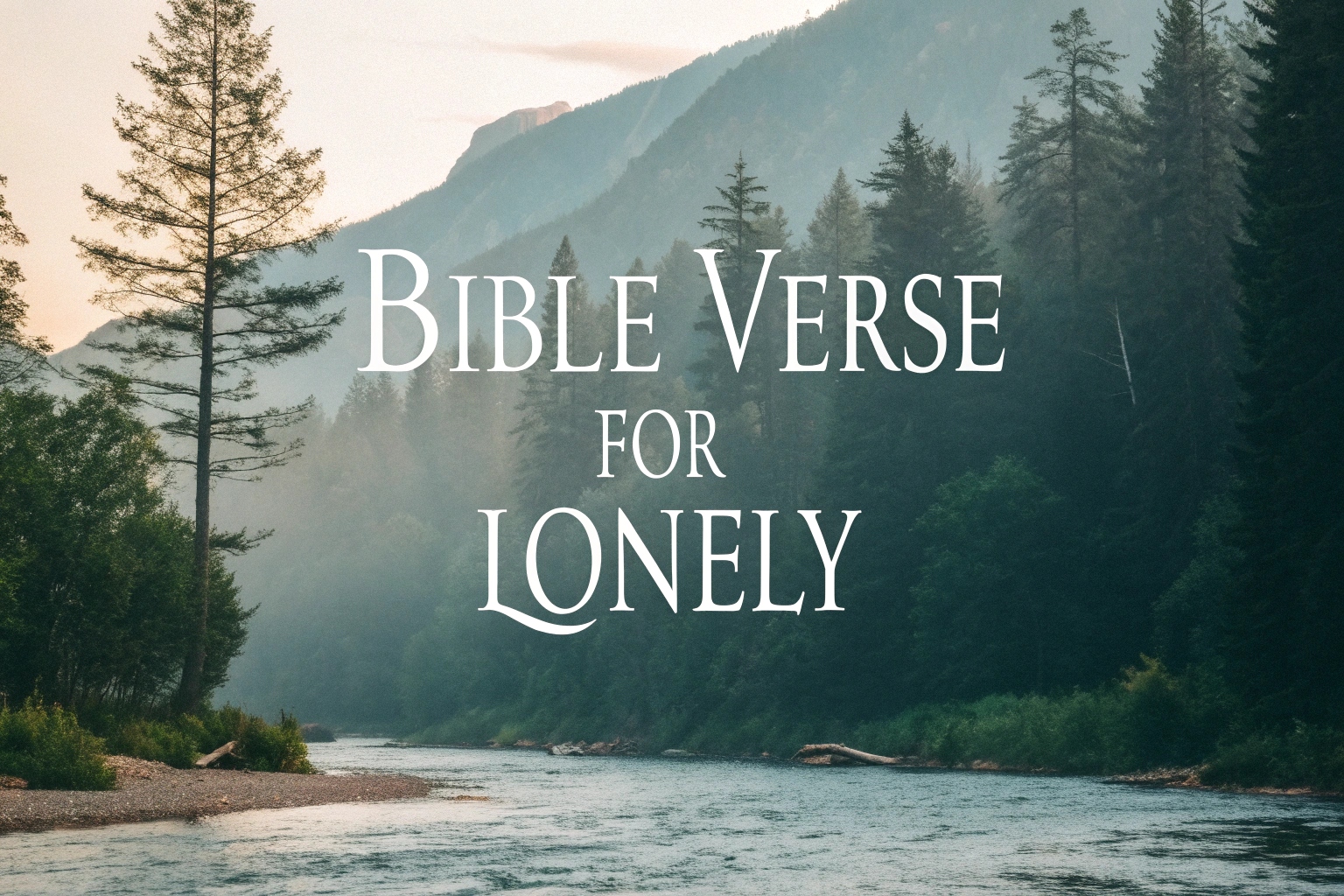 bible verse for lonely