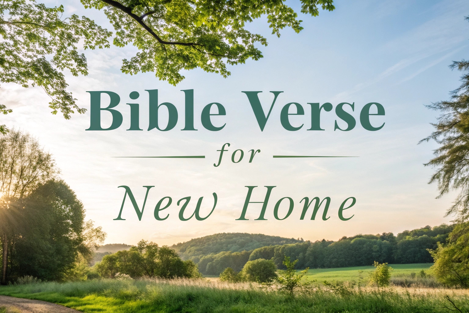 bible verse for new home
