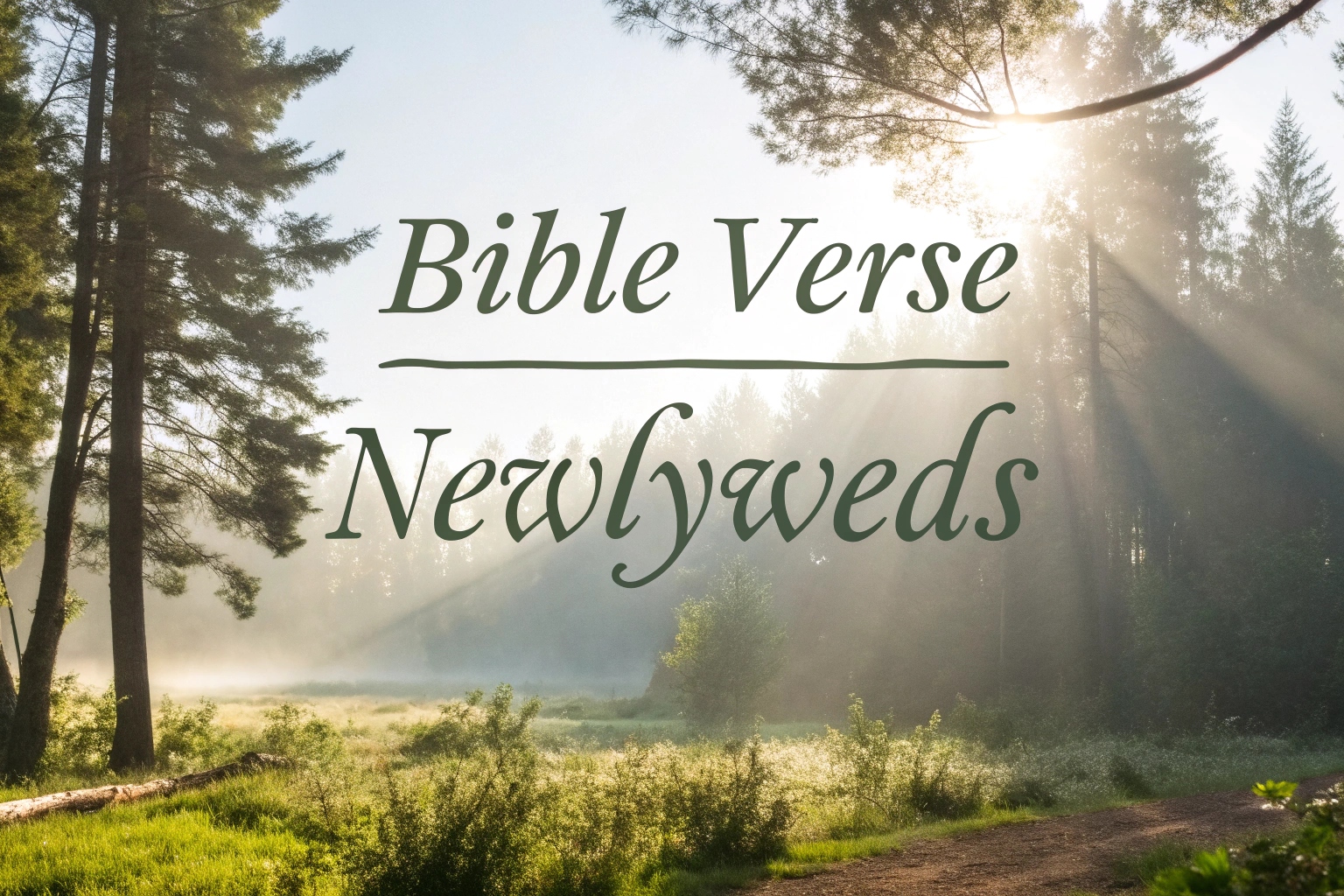 bible verse for newlyweds