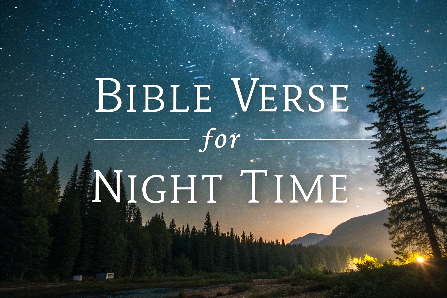 bible verse for night time