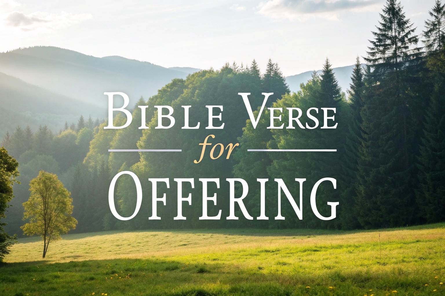 bible verse for offering