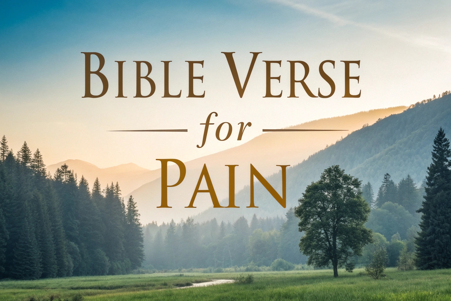 bible verse for pain