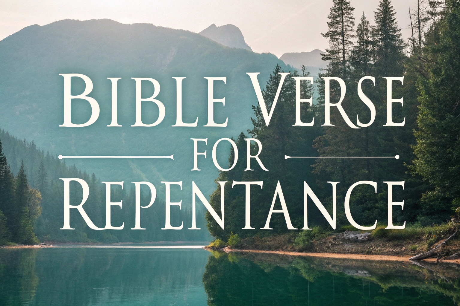 bible verse for repentance