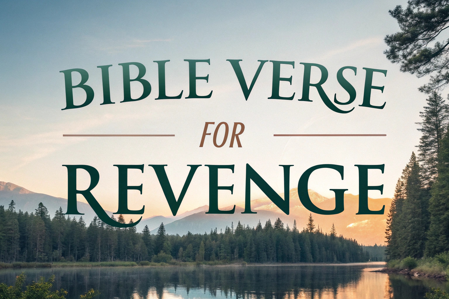 bible verse for revenge