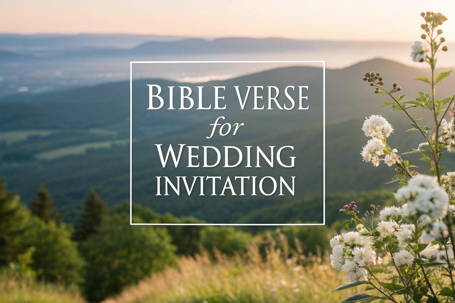 bible verse for wedding invitation