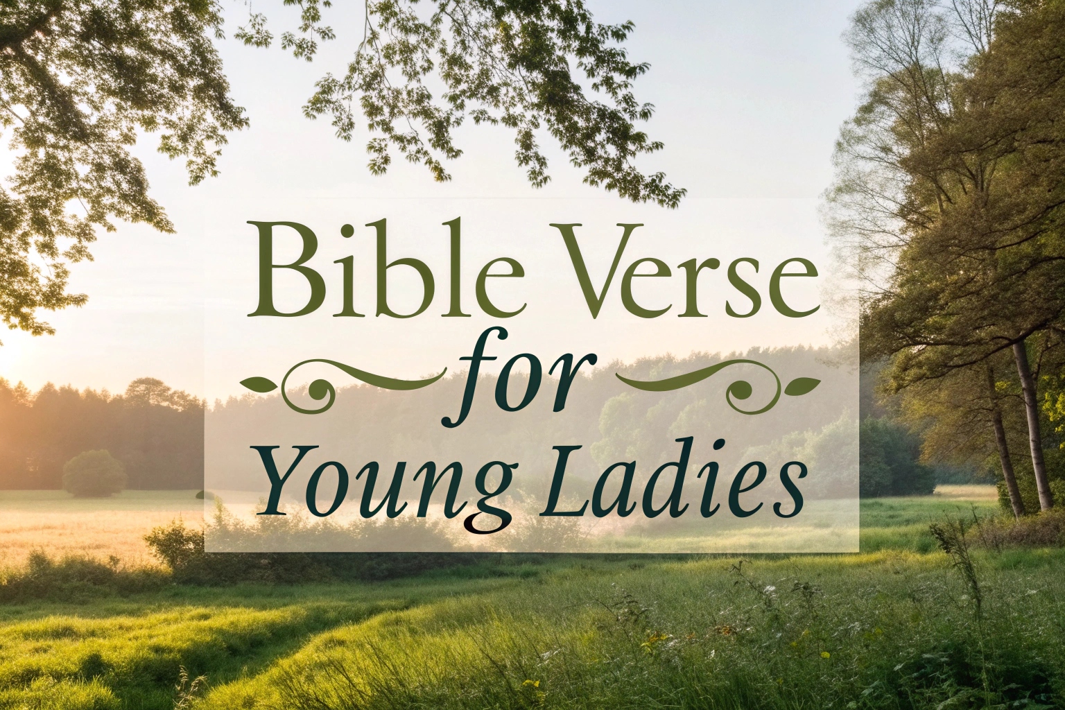 bible verse for young ladies