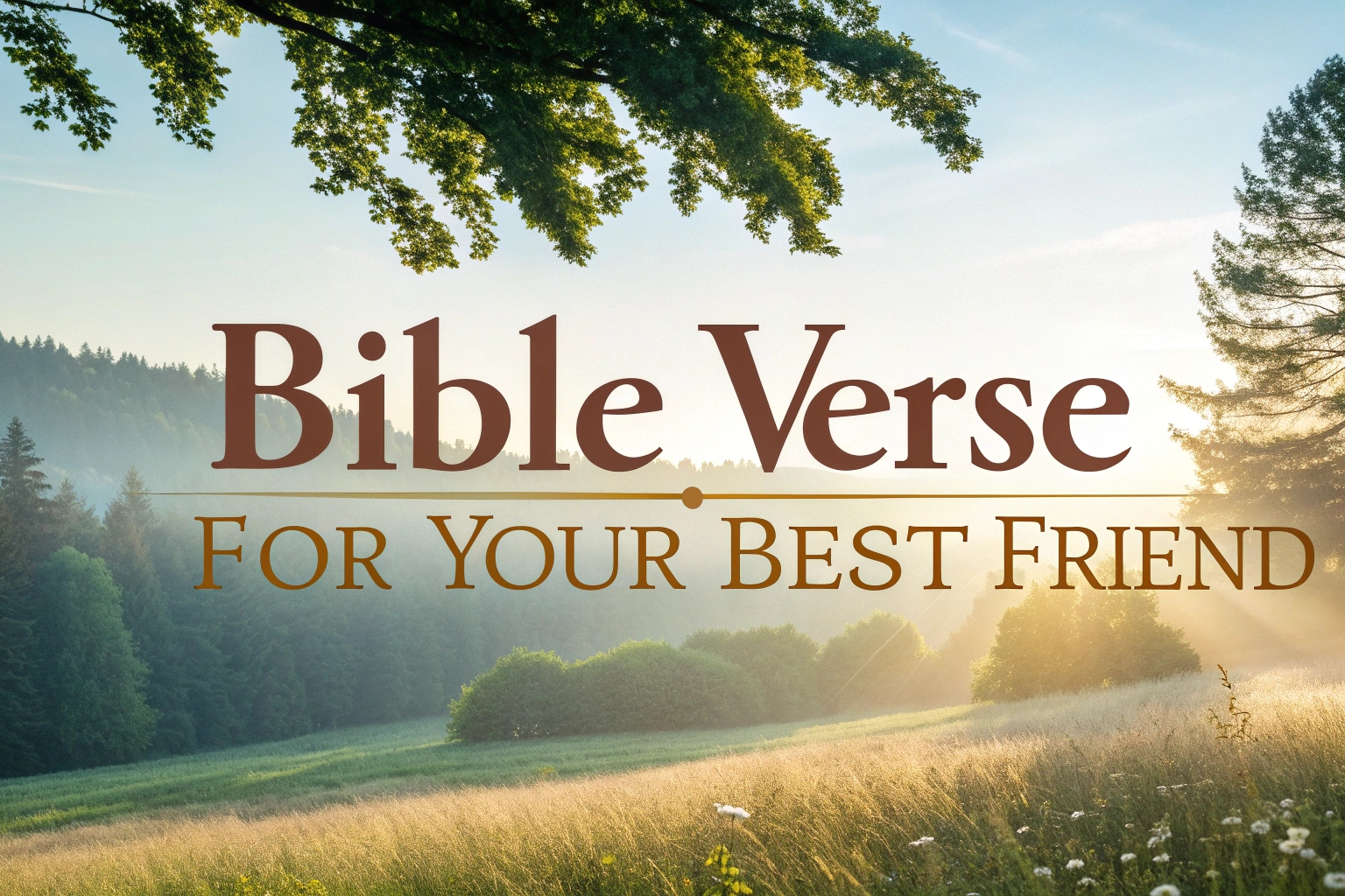 bible verse for your best friend