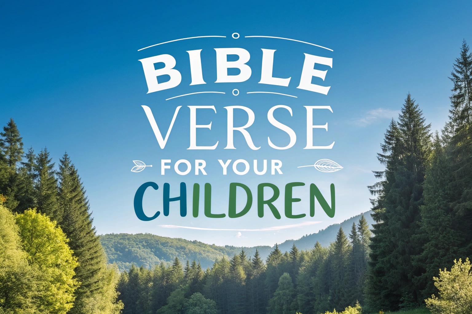 bible verse for your children