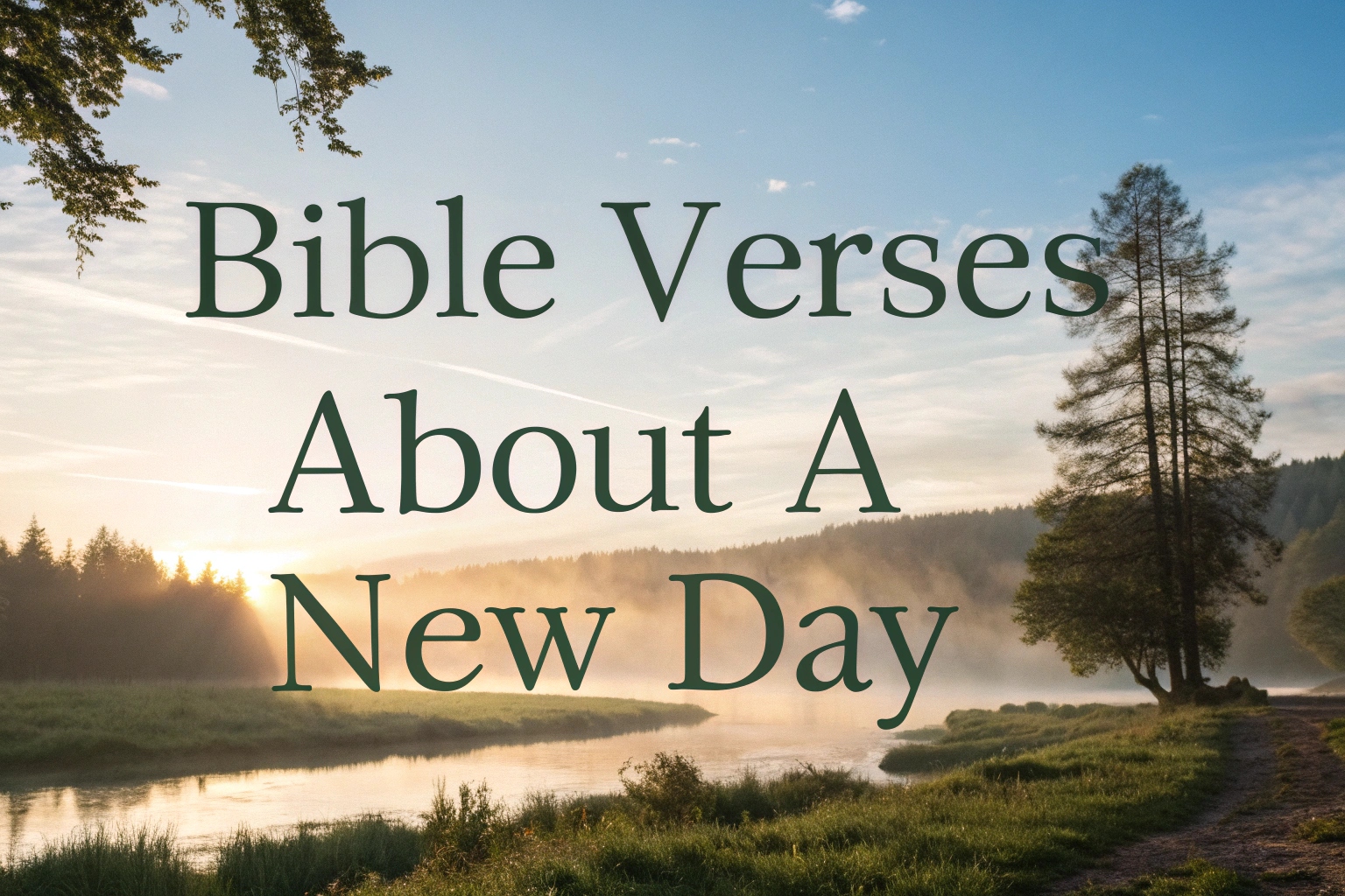 bible verses about a new day