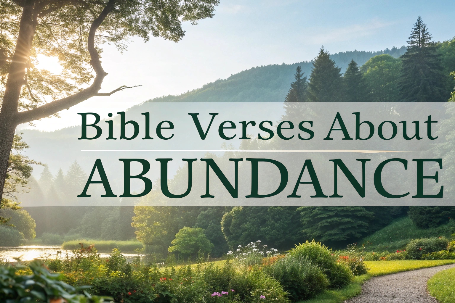 bible verses about abundance