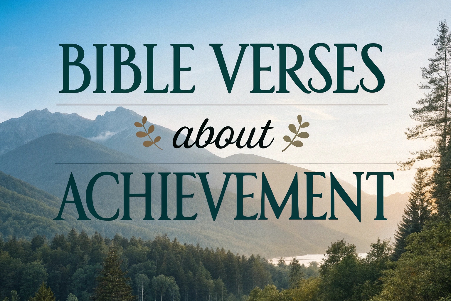 bible verses about achievement