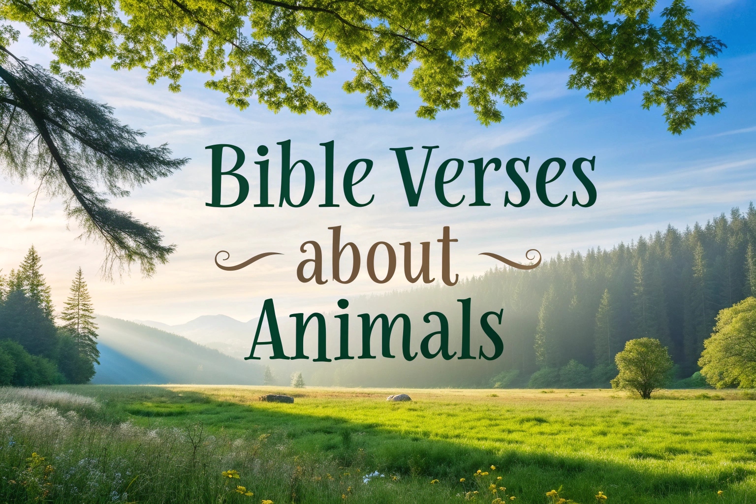 bible verses about animals