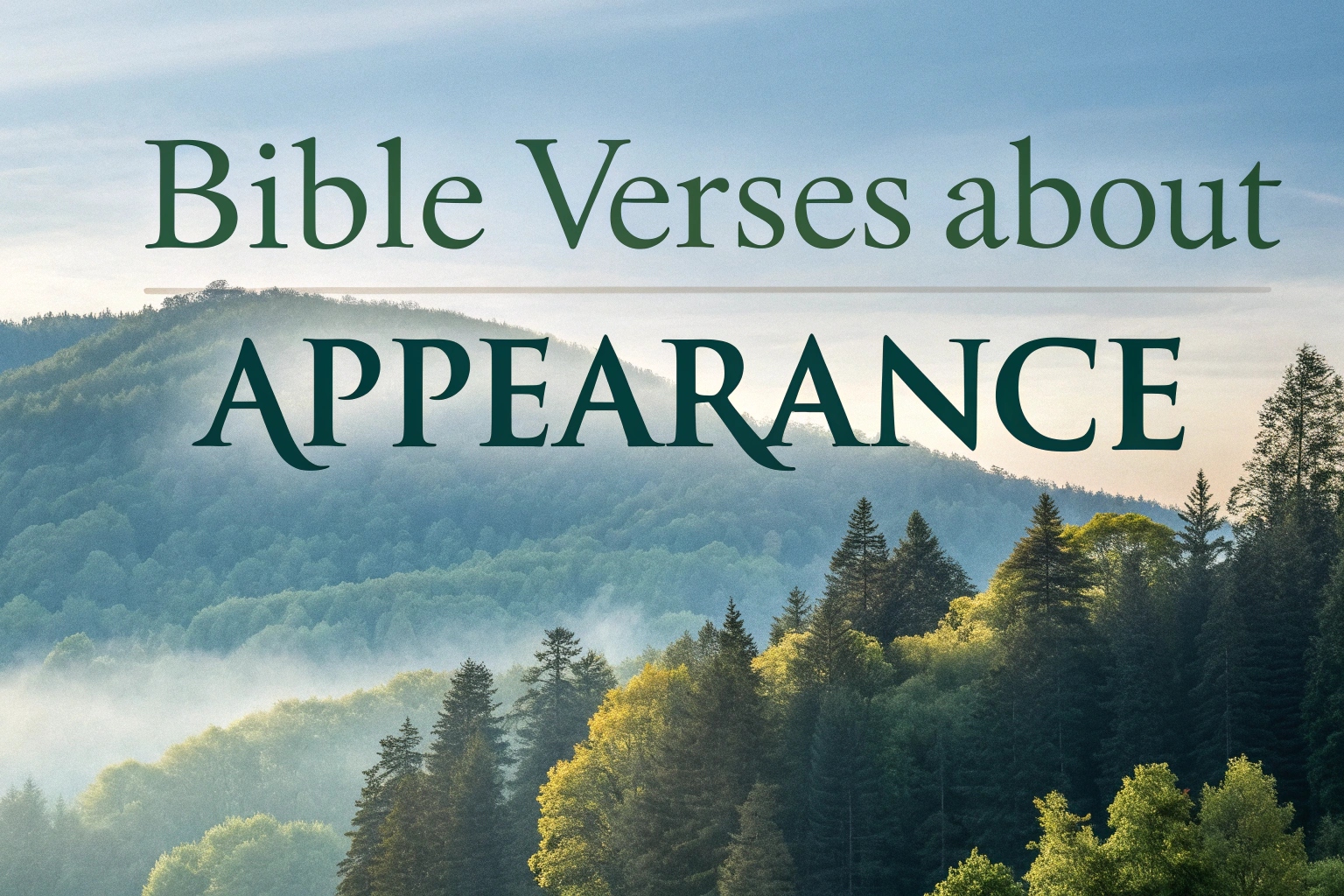 bible verses about appearance