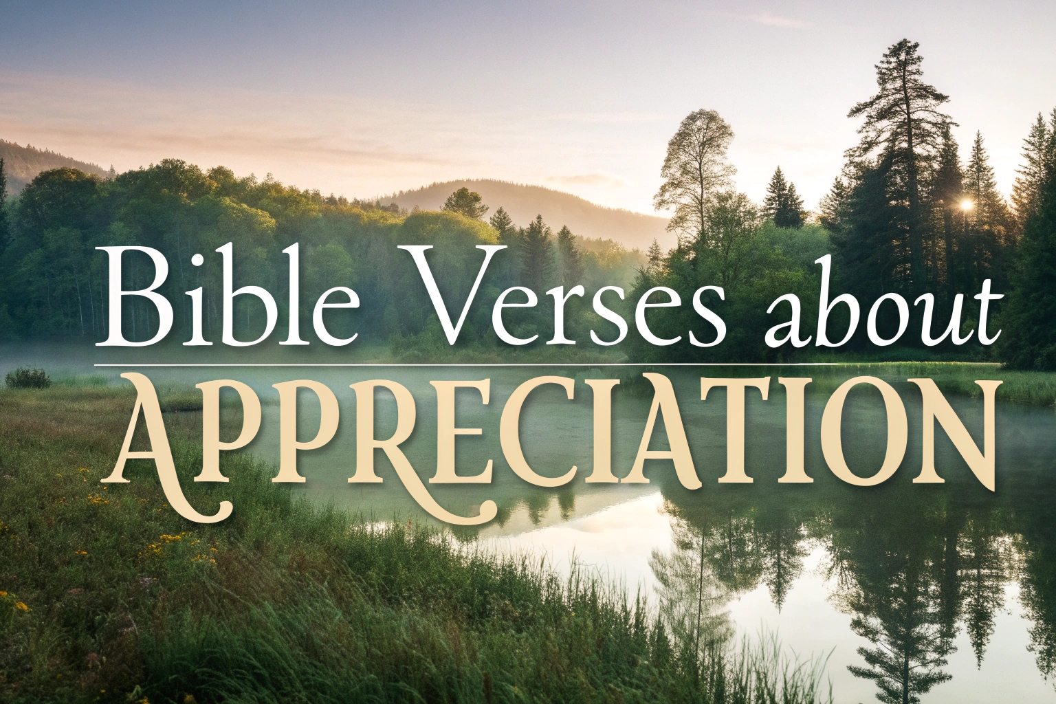 bible verses about appreciation