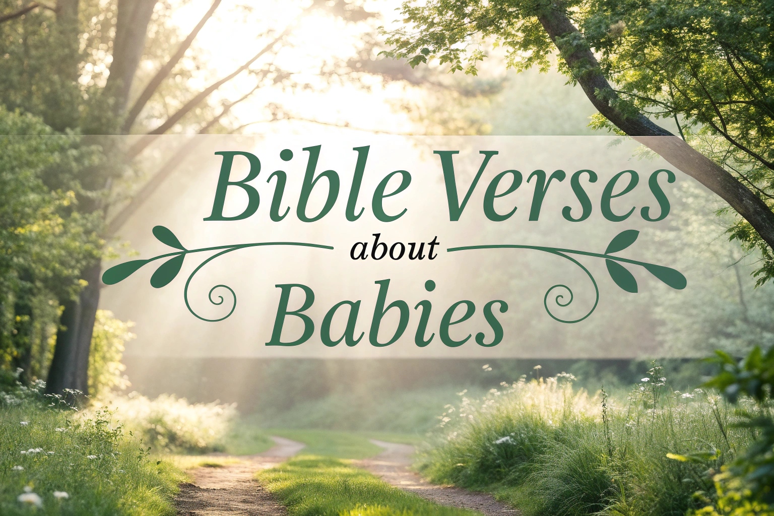 bible verses about babies