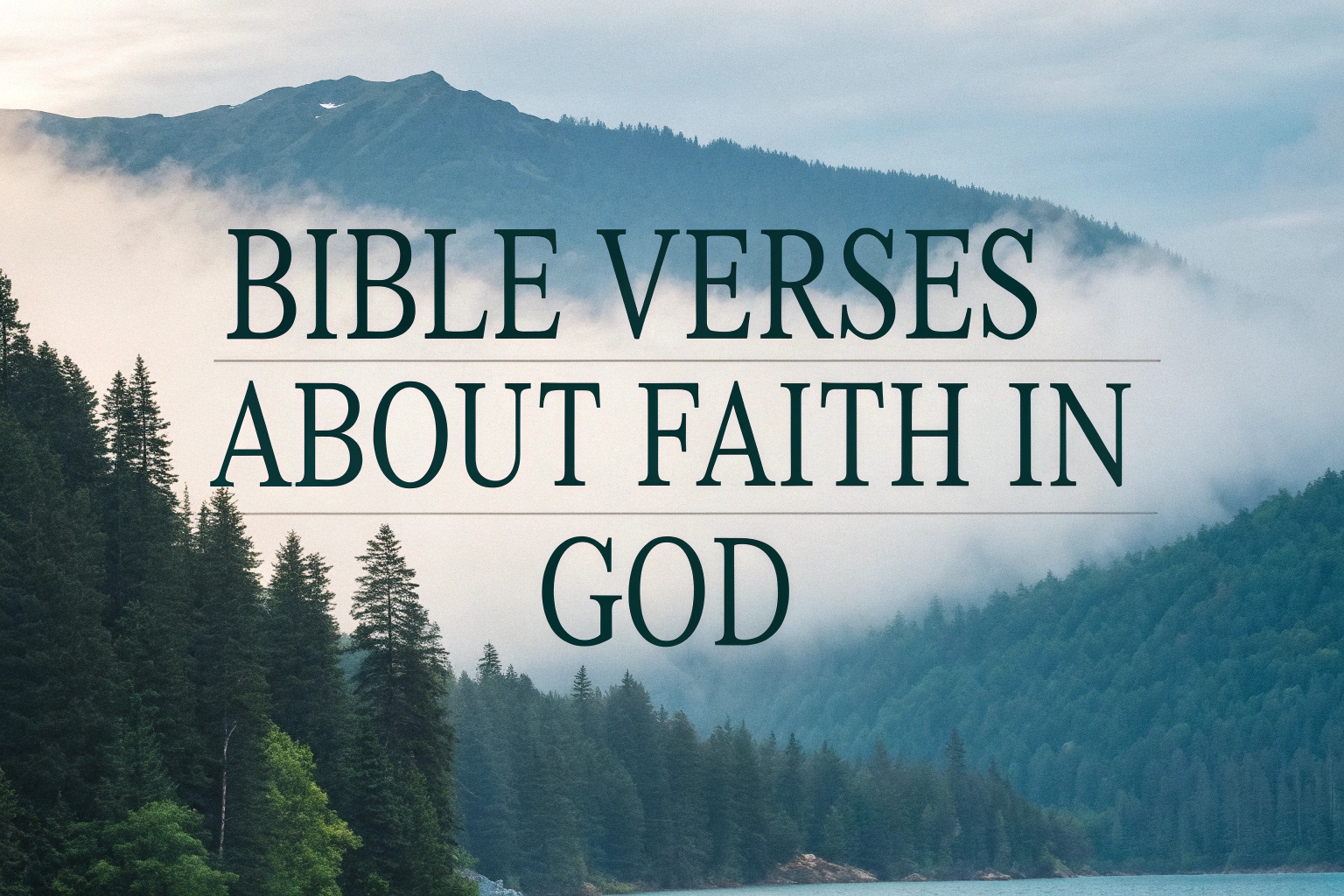 Bible Verses About Faith in God