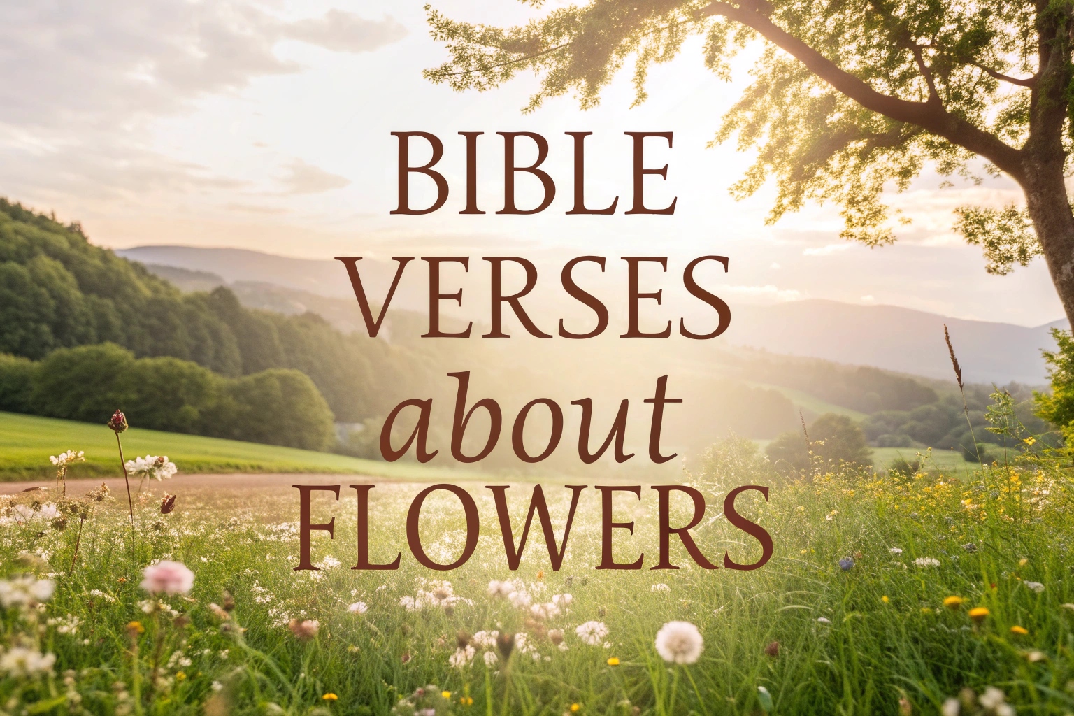 bible verses about flowers