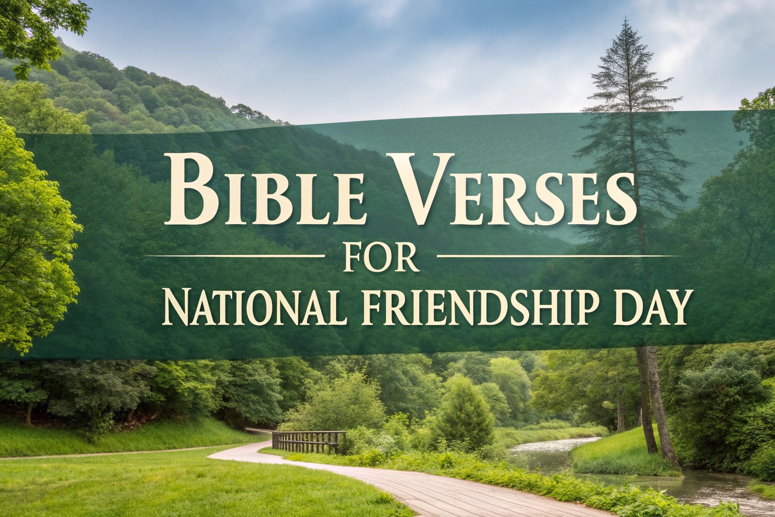 Bible Verses for National Friendship Day
