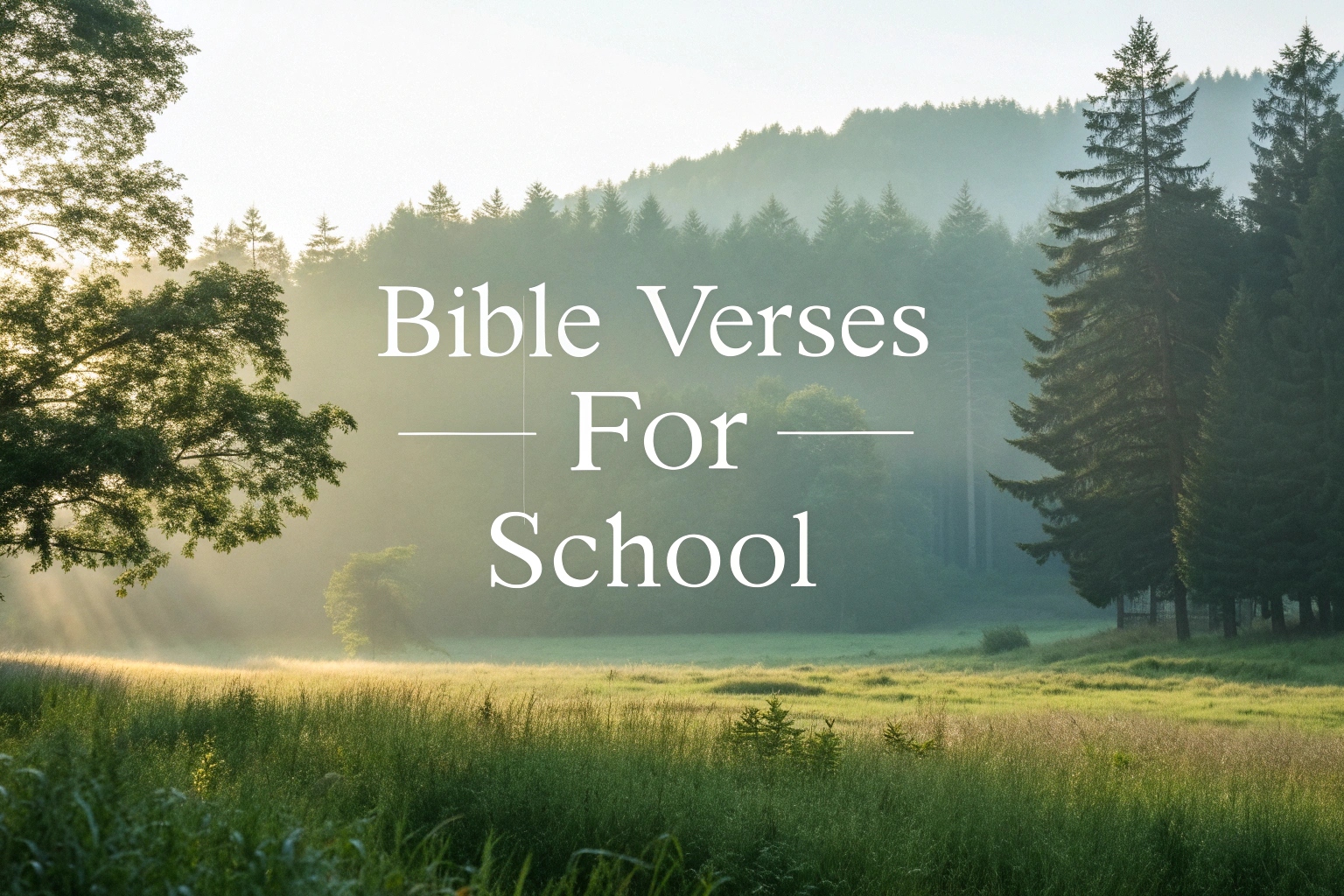 bible verses for school