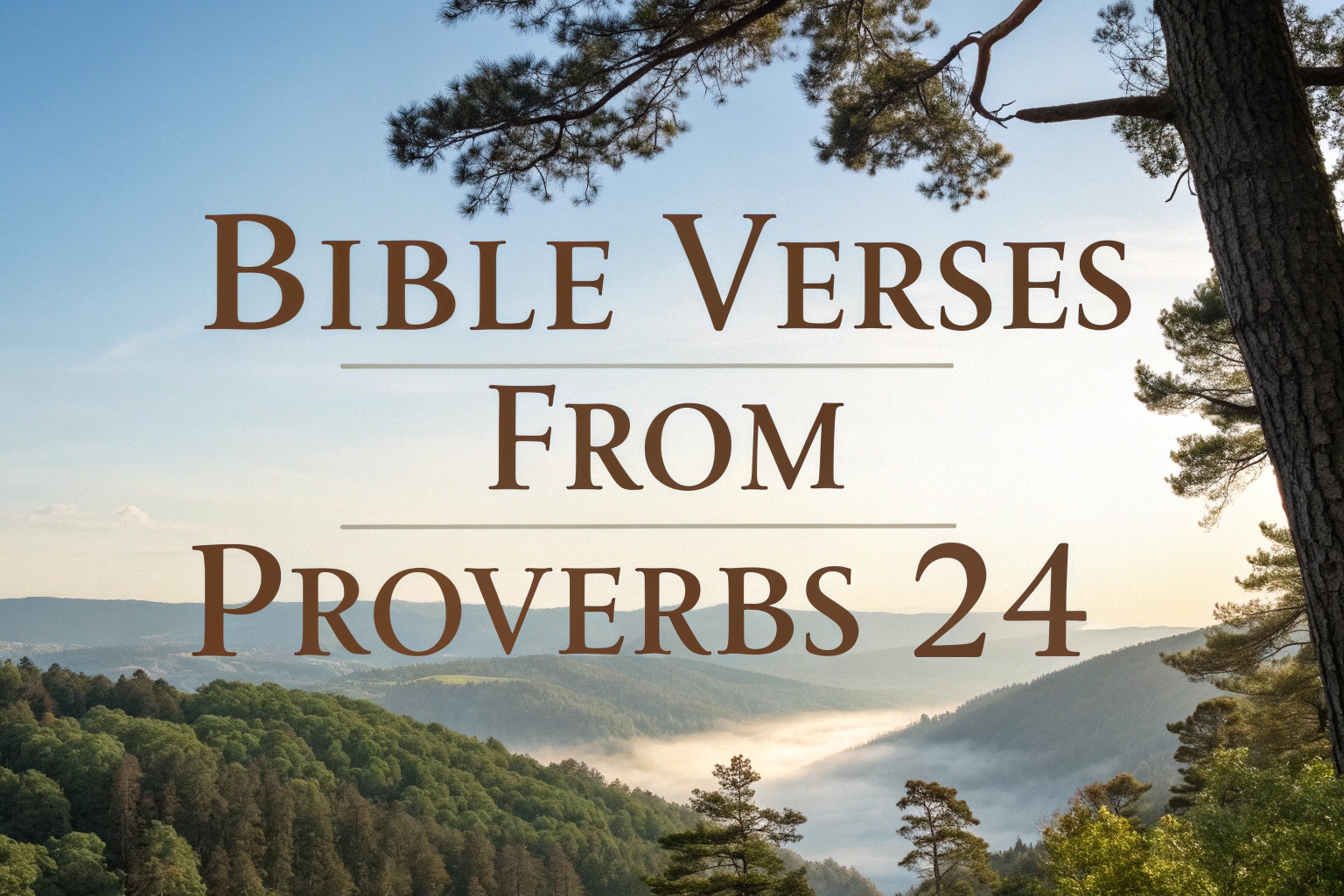 Bible Verses From Proverbs 24