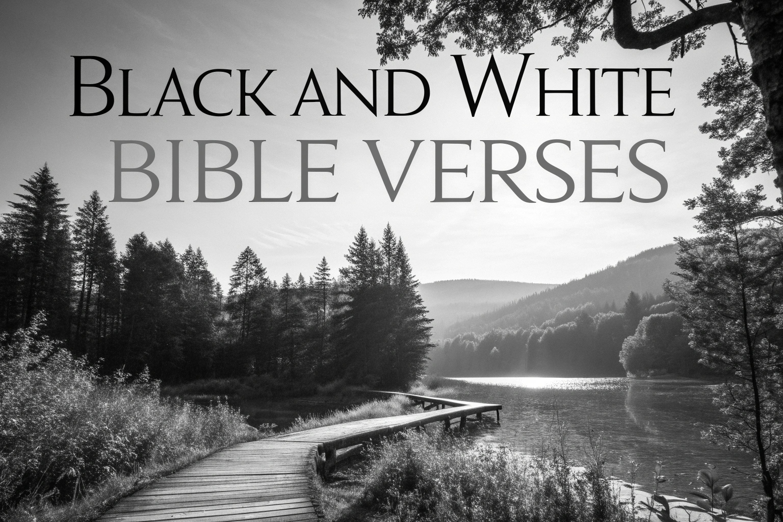 black and white bible verses
