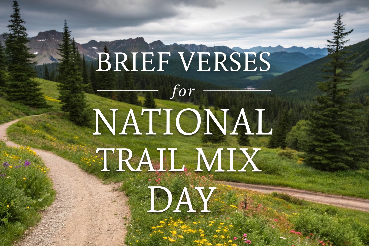 Brief Verses for National Trail Mix Day