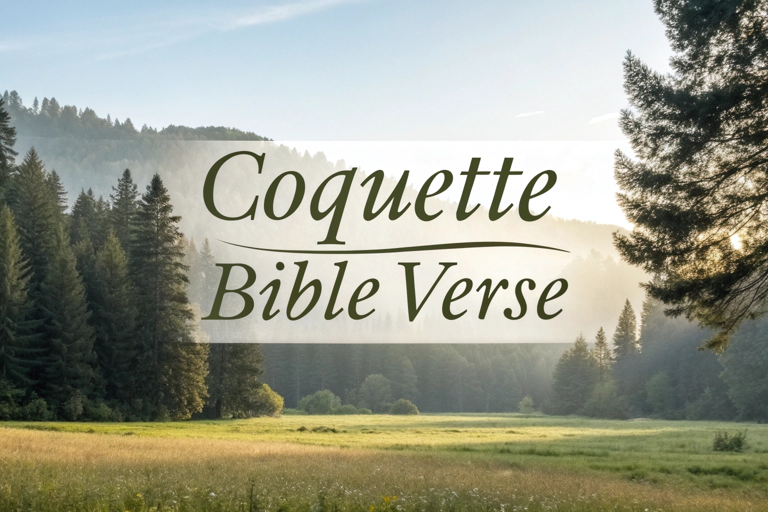 coquette bible verse