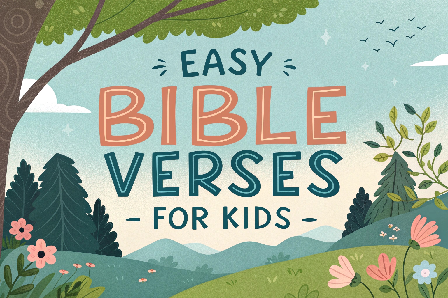 easy bible verses for kids
