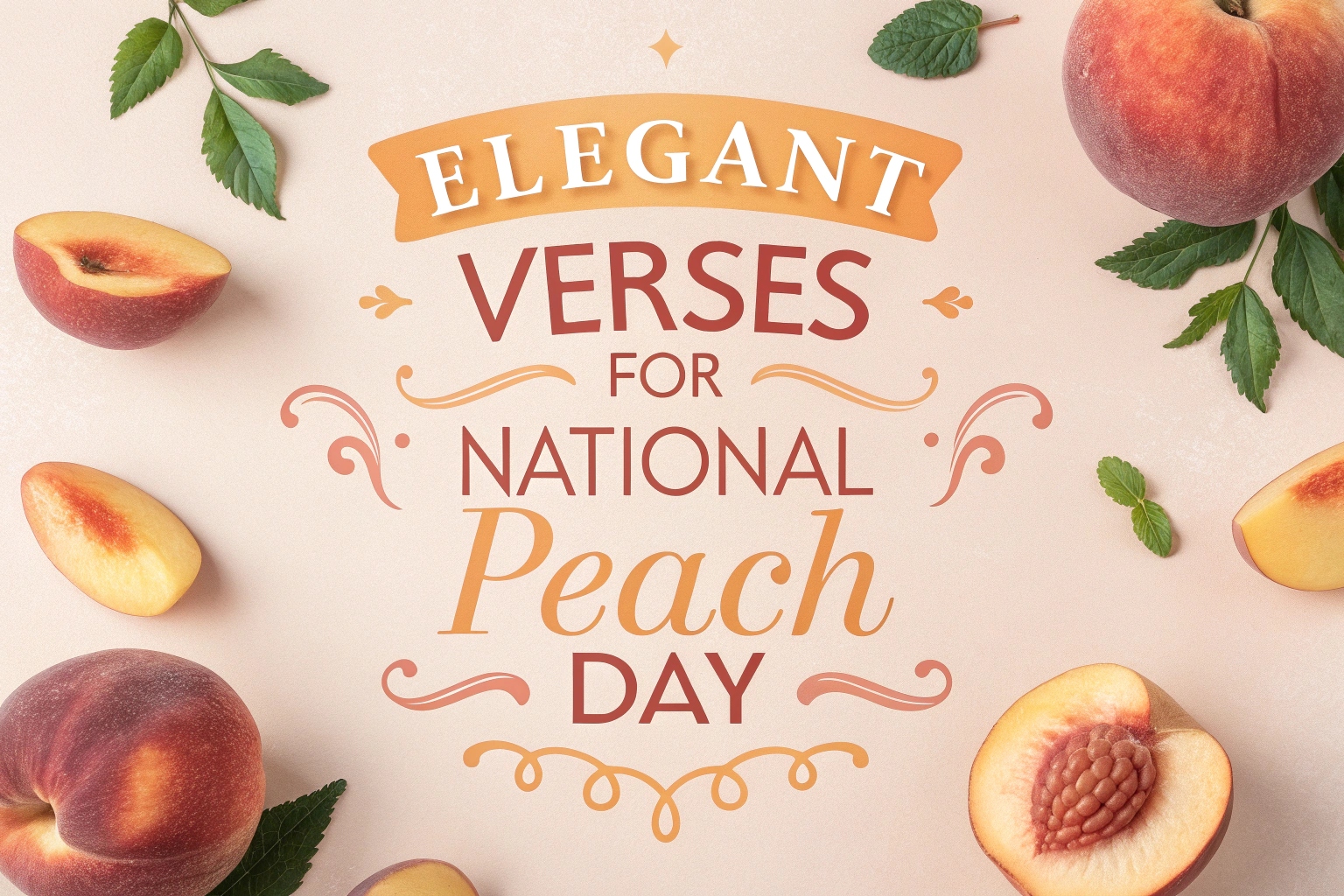 Elegant Verses for National Peach Day