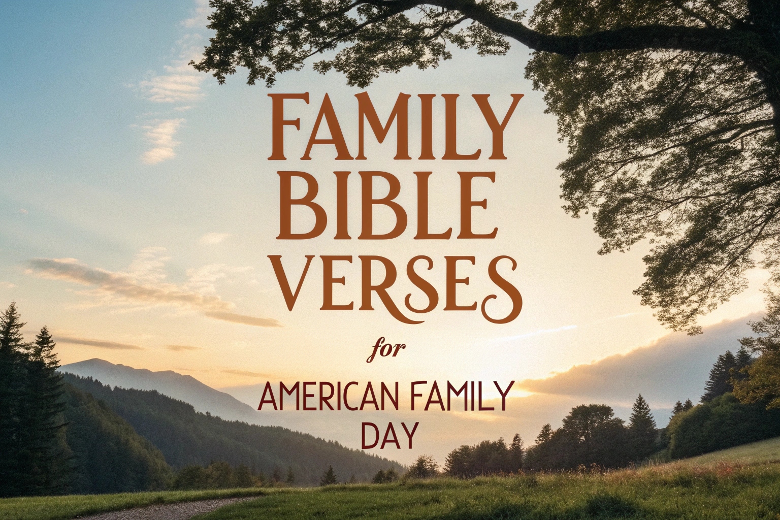 Family Bible Verses for American Family Day
