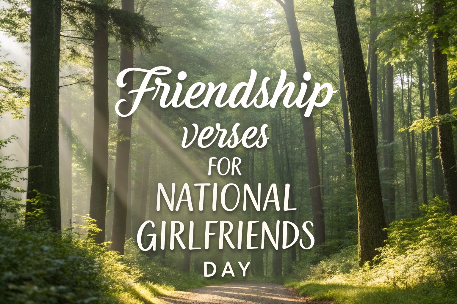 Friendship Verses for National Girlfriends Day