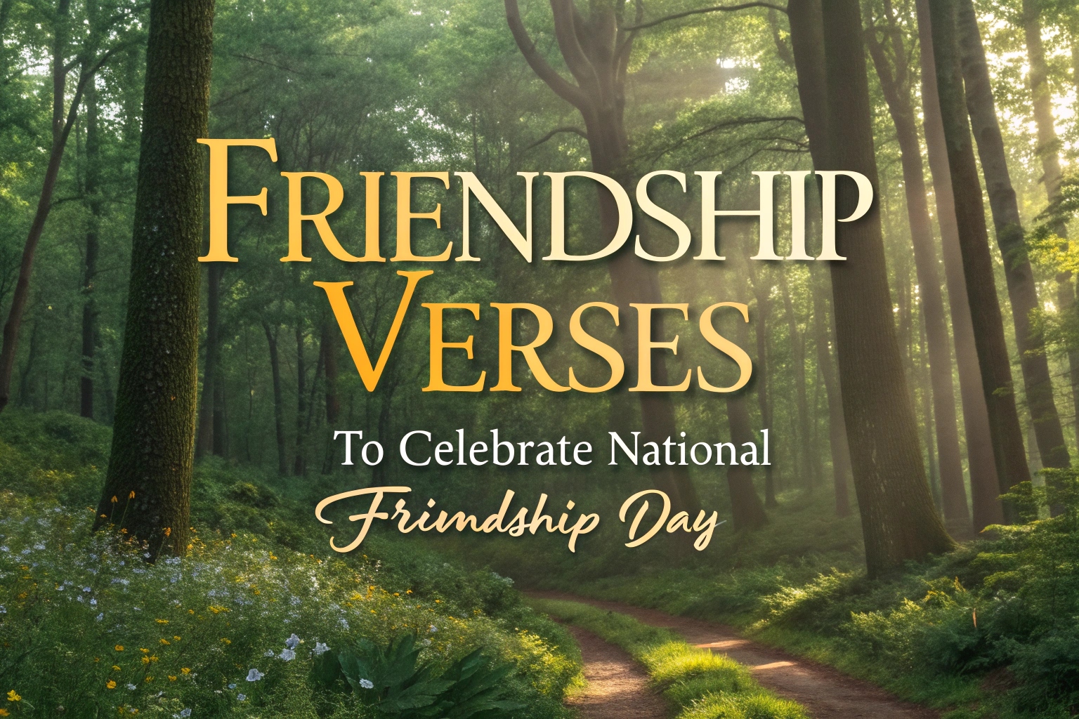 Friendship Verses to Celebrate National Friendship Day