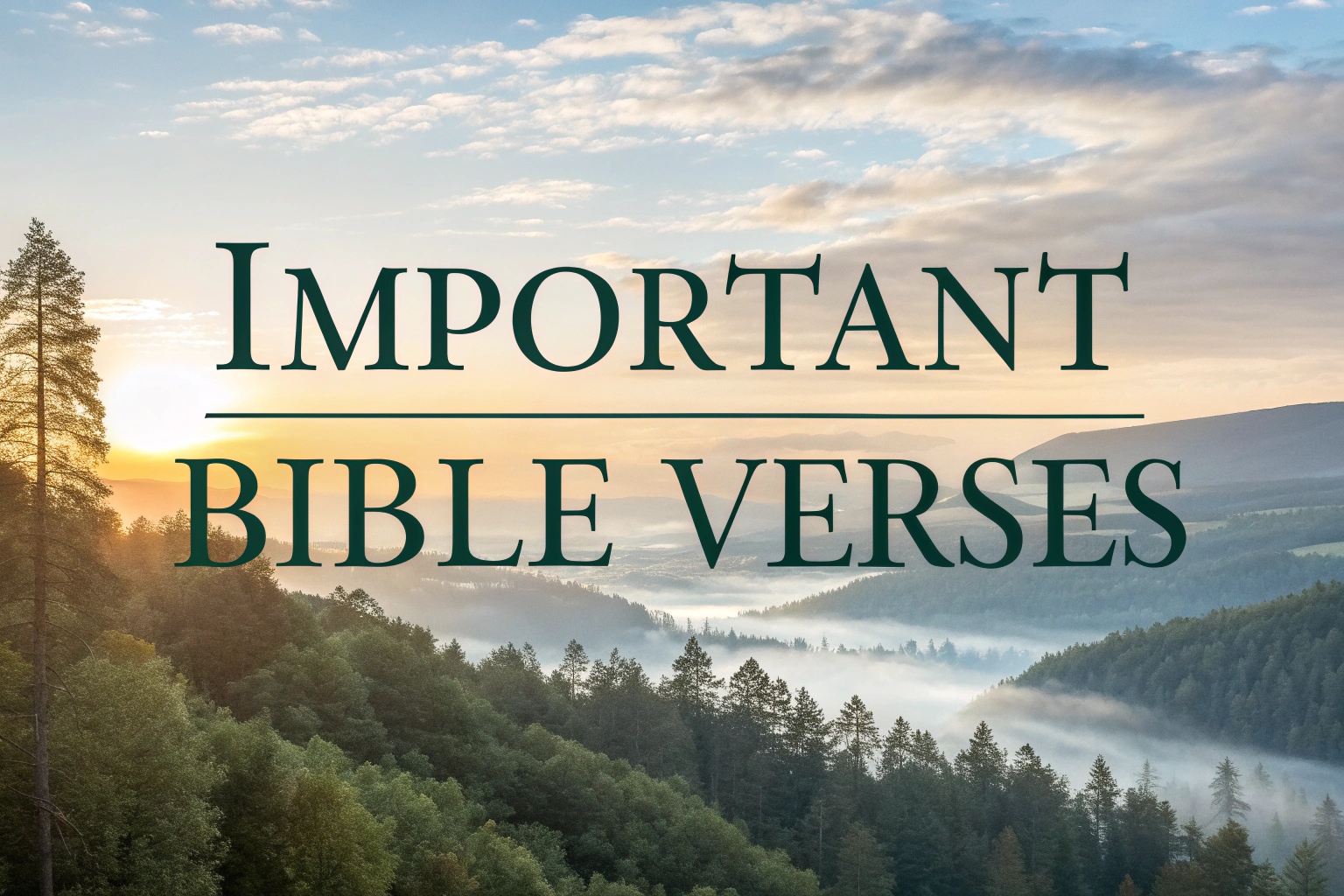 important bible verses
