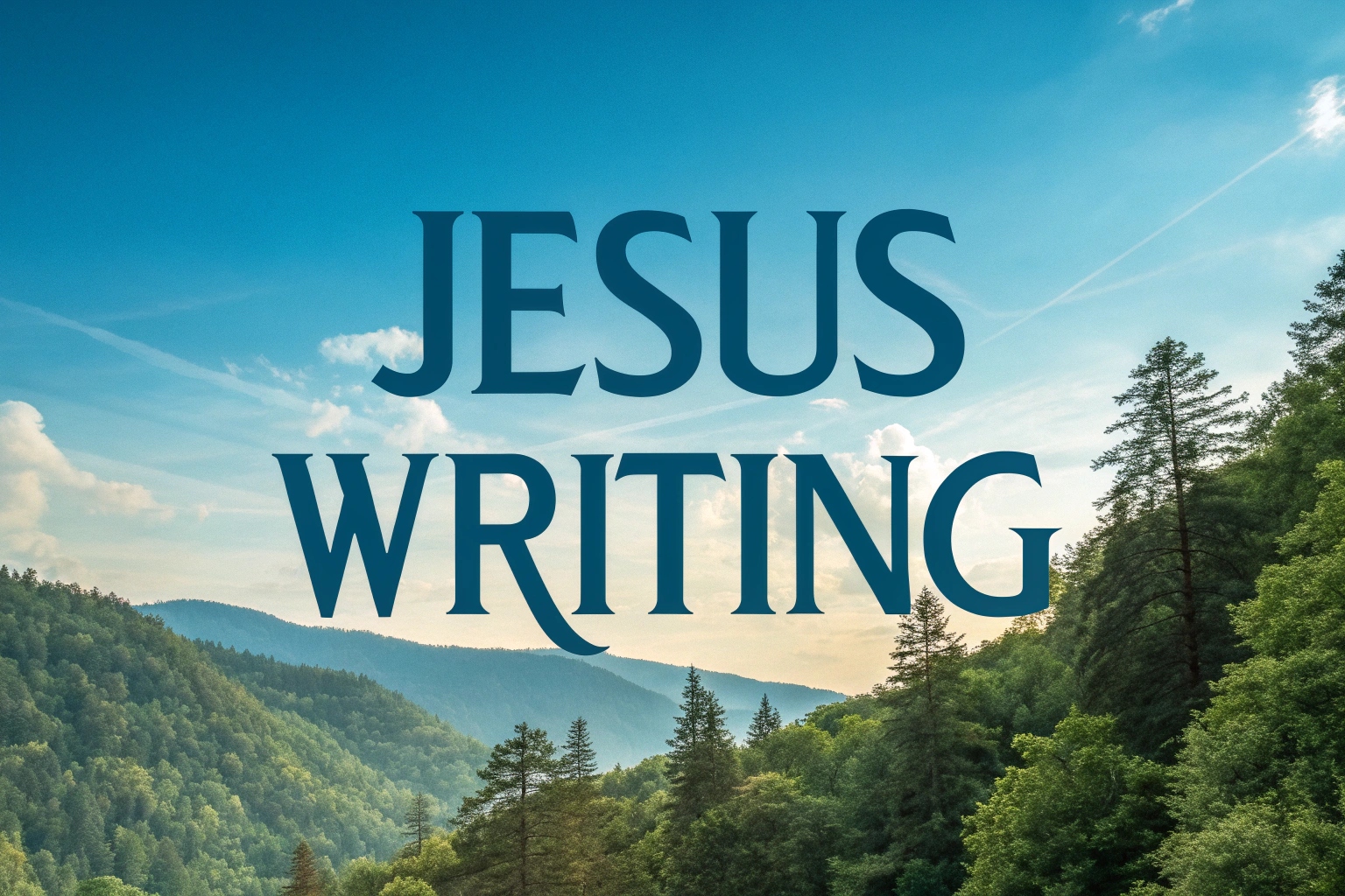 jesus writing