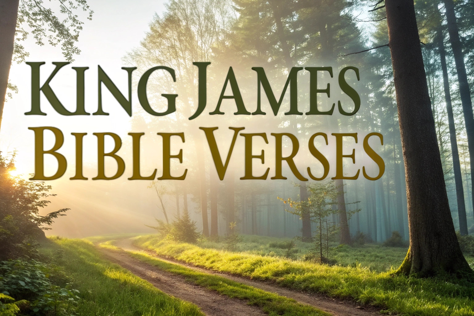 king James bible verses