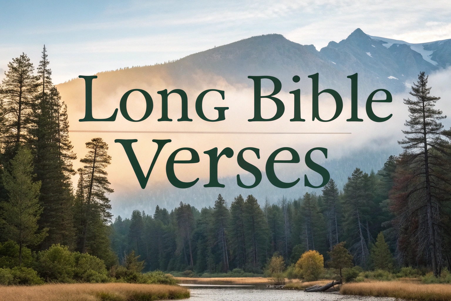long bible verses