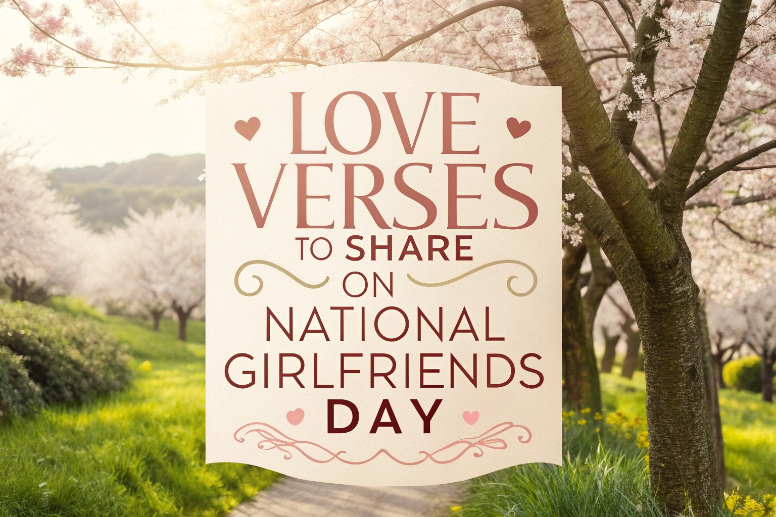 Love Verses to Share on National Girlfriends Day