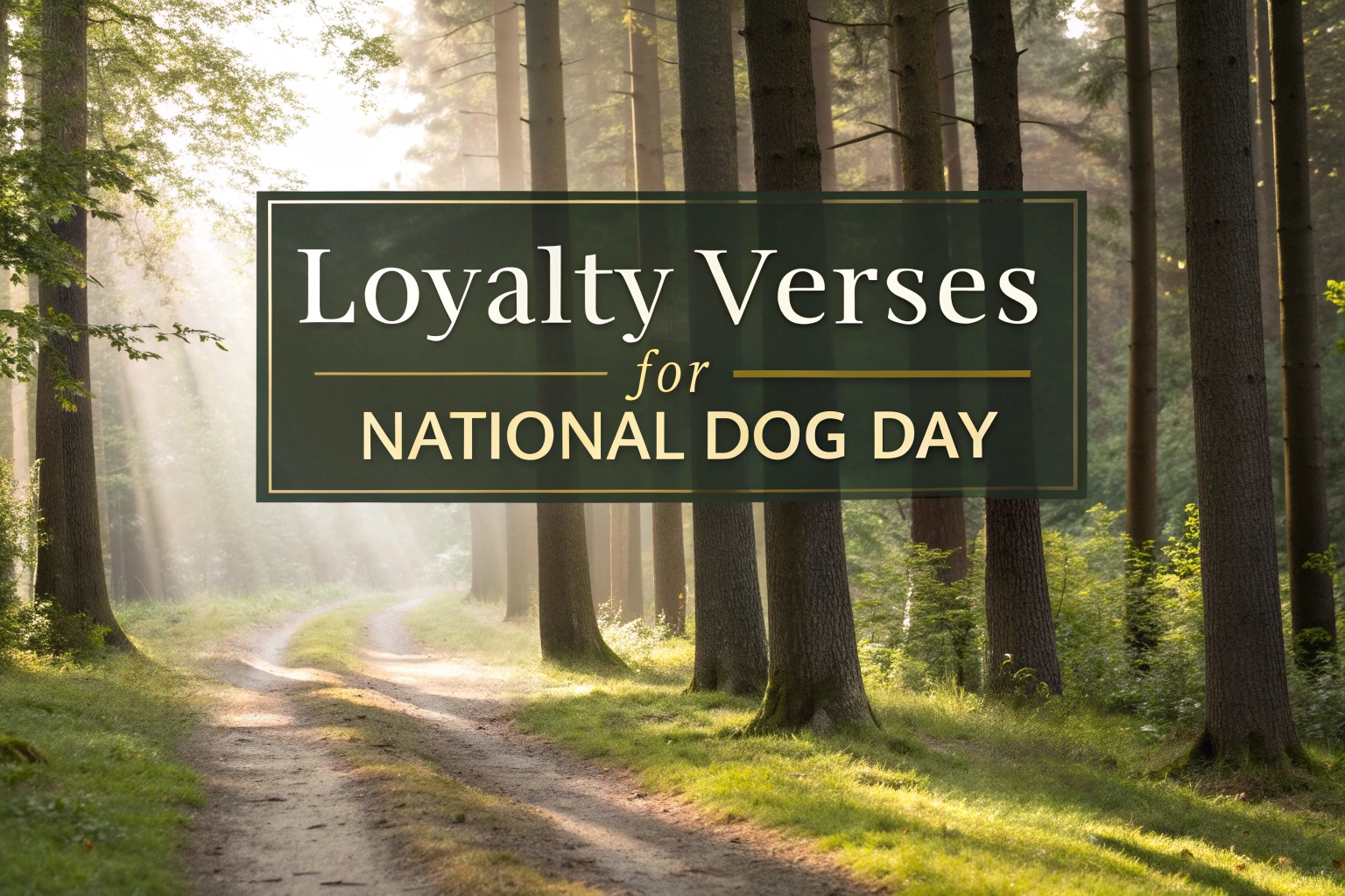 Loyalty Verses for National Dog Day