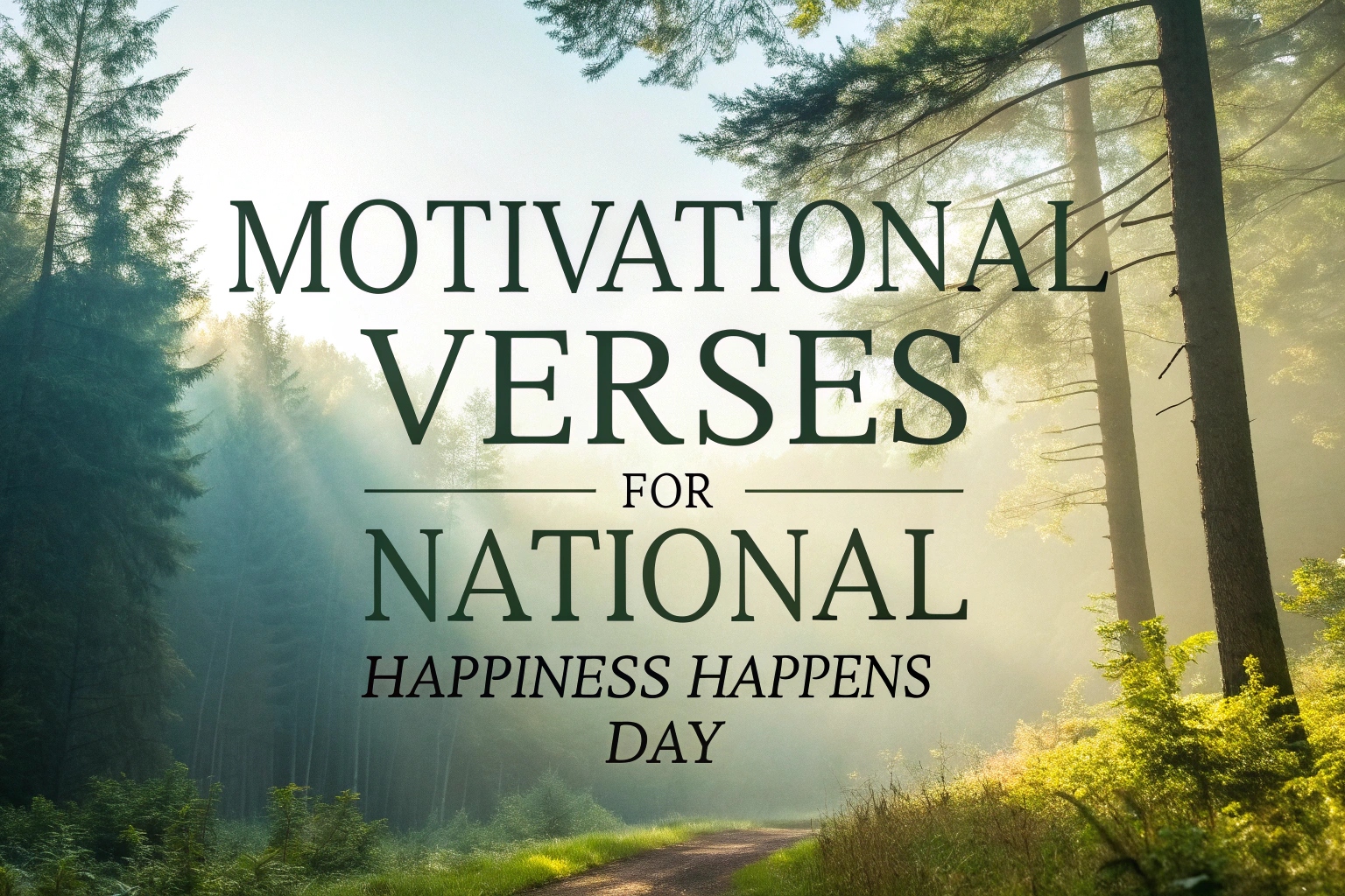 Motivational Verses for National Happiness Happens Day