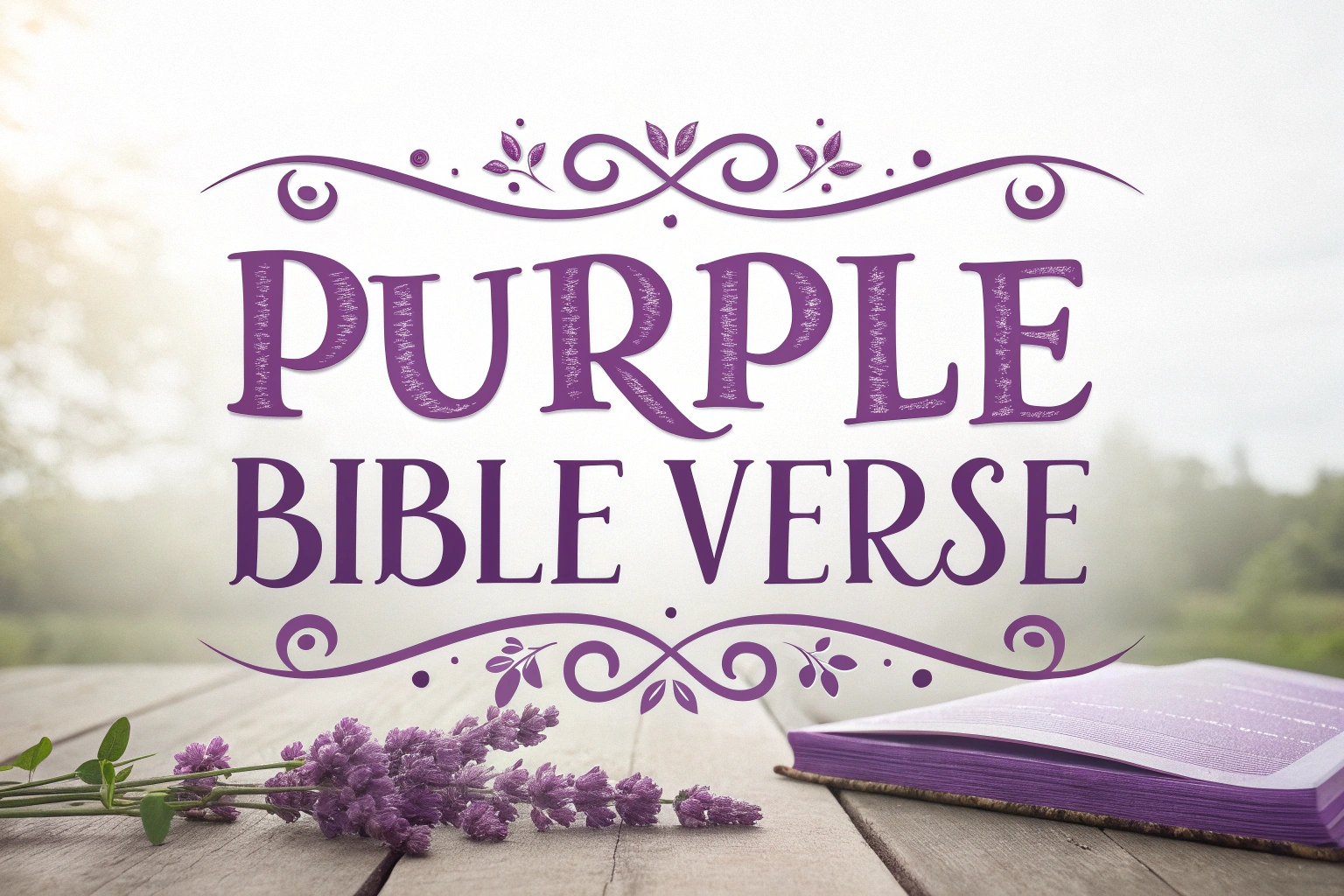 purple bible verse