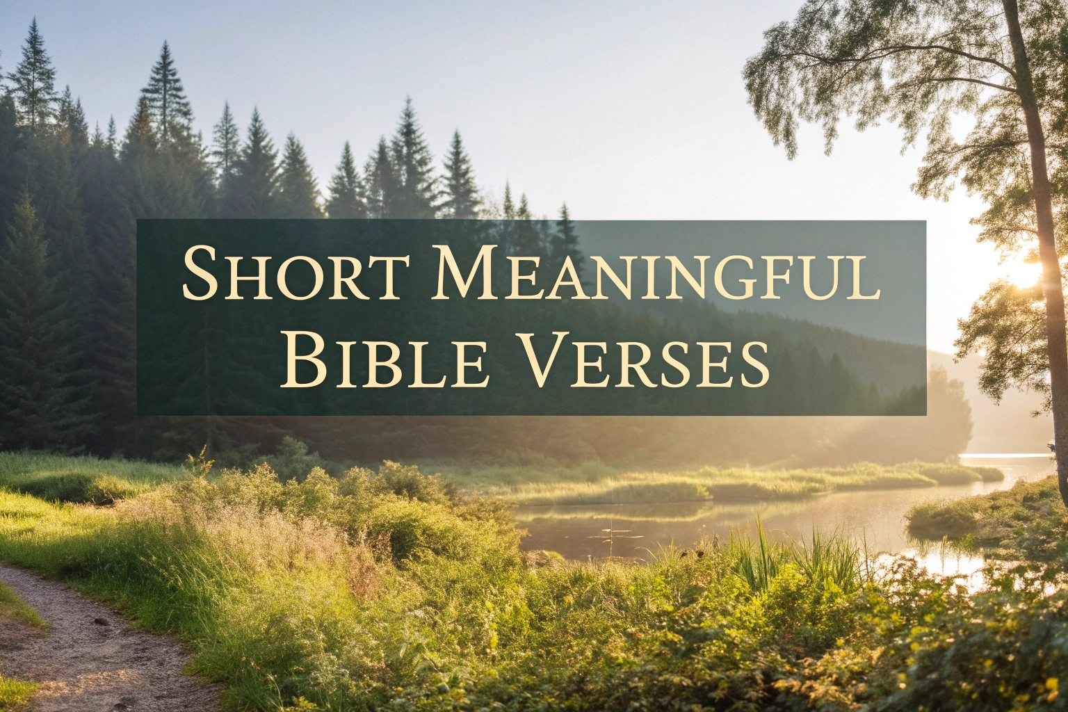 short meaningful bible verses
